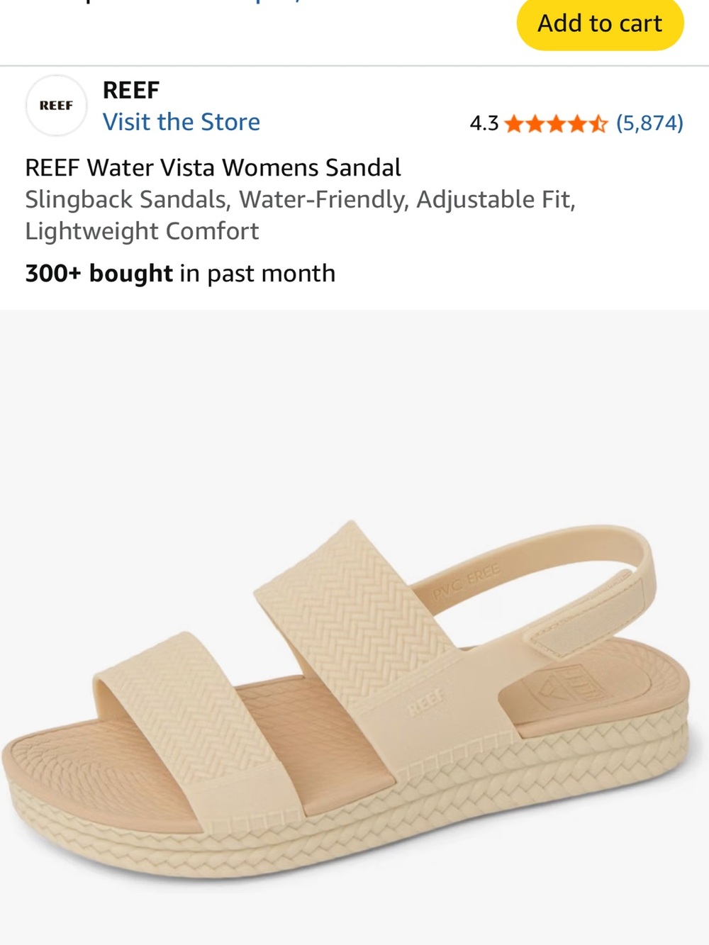 Reef Women's Water Vista Slingback Sandal size 9